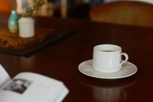 ティータイムに花びらを